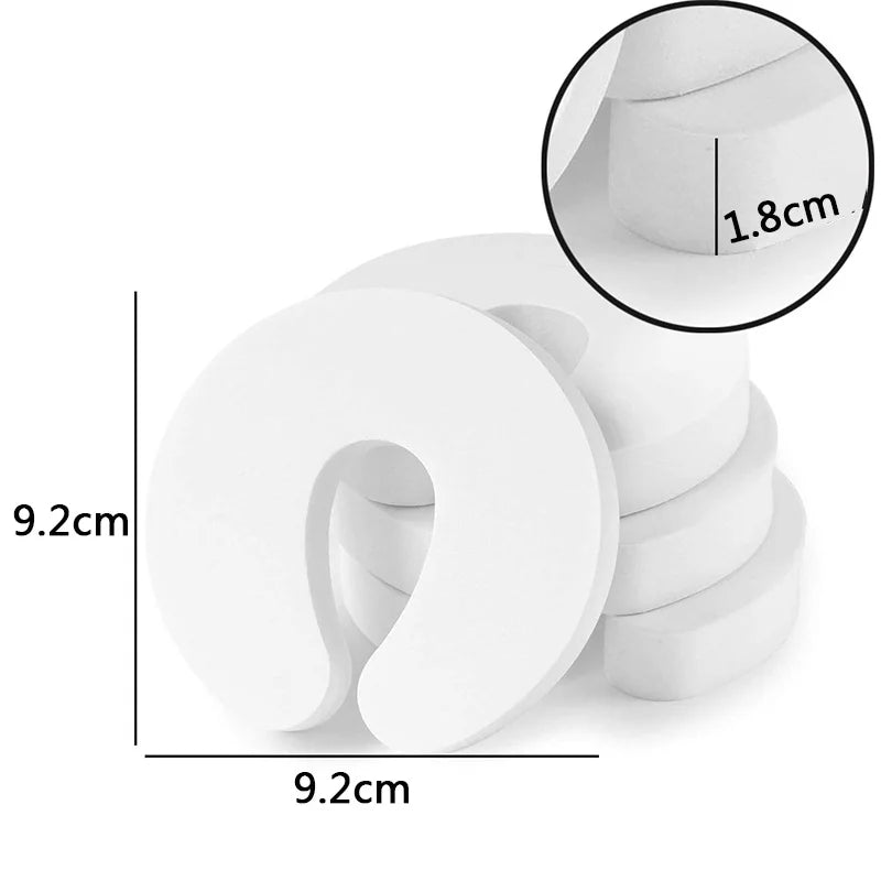Door Finger Pinch Guards – Minimal White - 4 Pack