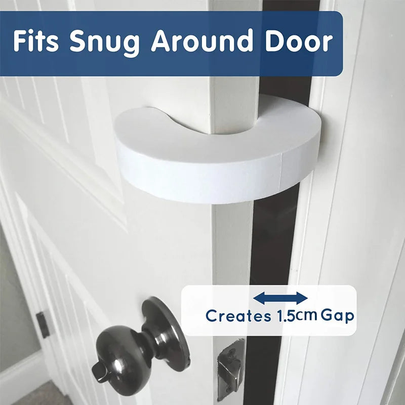 Door Finger Pinch Guards – Minimal White - 4 Pack