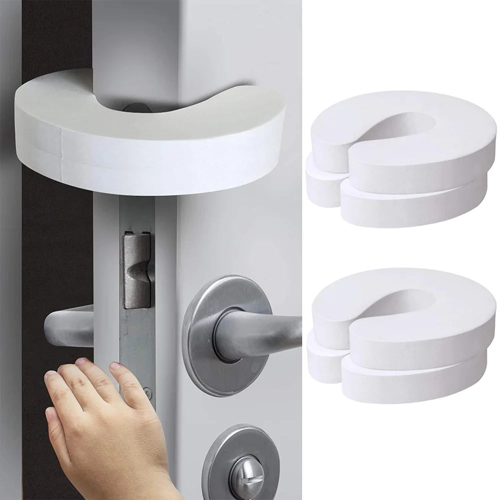 Door Finger Pinch Guards – Minimal White - 4 Pack